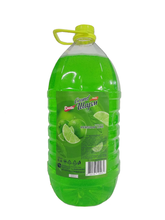 Мило туалетне рідке ТМ "Grand Шарм" (MAXI), "PERSIAN LIME" 5л